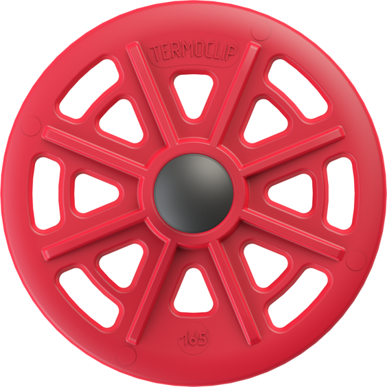 Стена 2MH. Полимерный тарельчатый дюбель с рёбрами ограничения глубины и забивным металлическим распорным элементом с термоизоляционной головкой